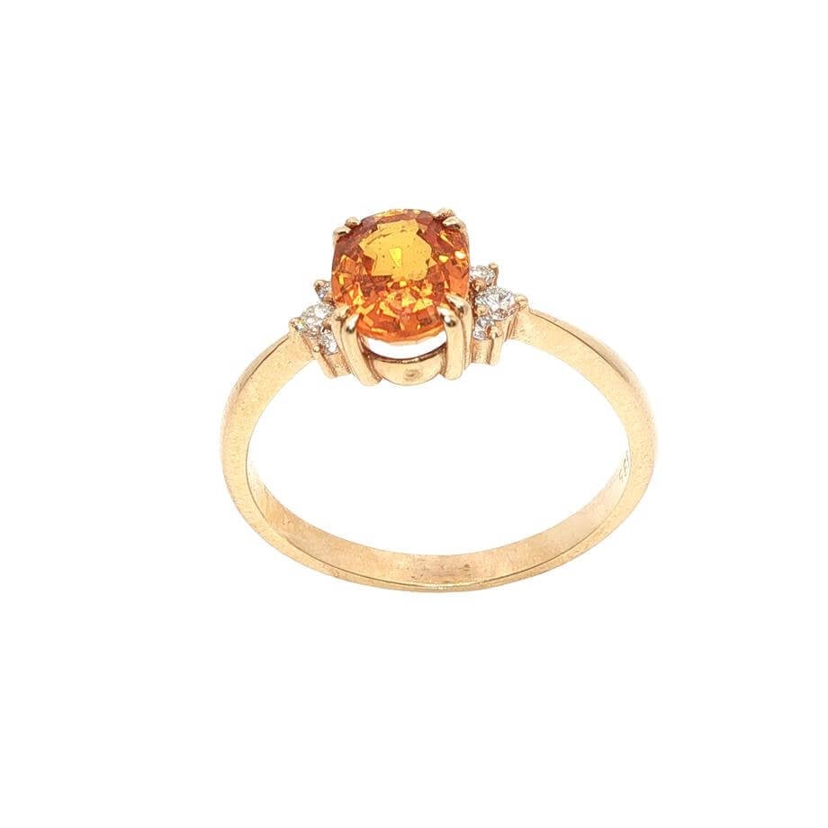 1,78 Karat Safir Pırlanta Renkli Taşlı Yüzük