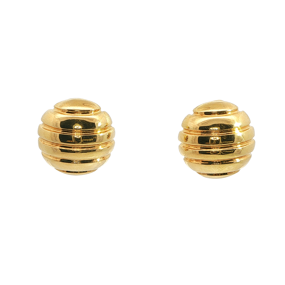 Katmanlı Bombeli Küpe | Acar Gold