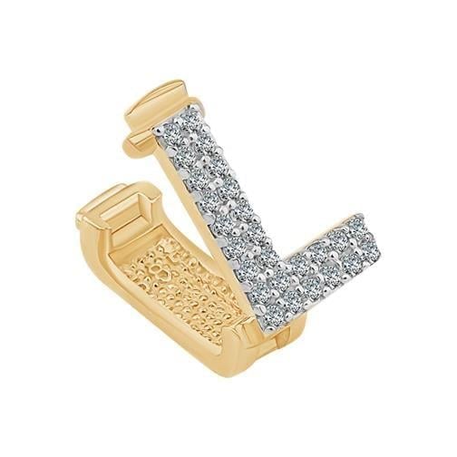 L Harf 9mm Bileklik Charm