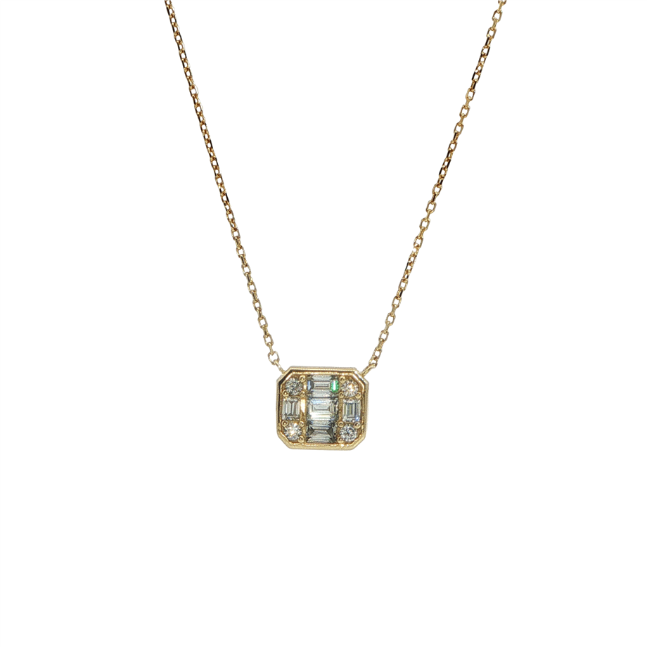 Taşlı Geometrik Kolye | Acar Gold
