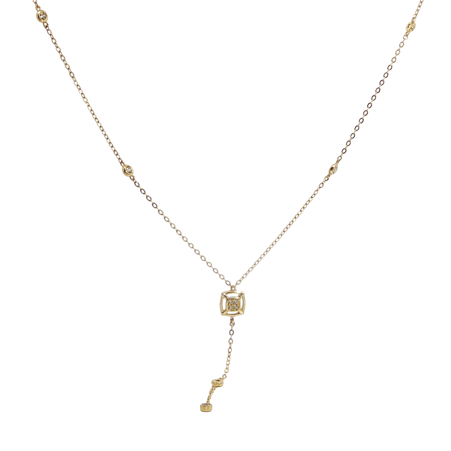 Taşlı Geometrik Kolye | Acar Gold