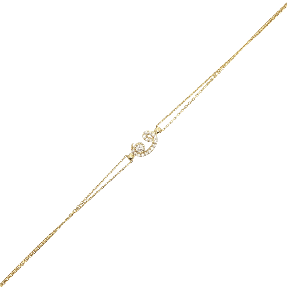 Taşlı Motifli Bileklik | Acar Gold