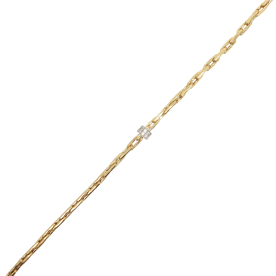 Taşlı Zincir Bileklik | Acar Gold