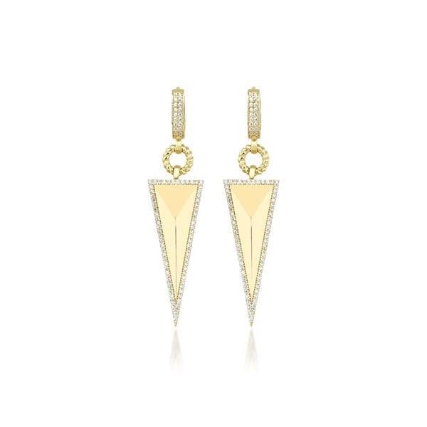 Üçgen Piramit Küpe