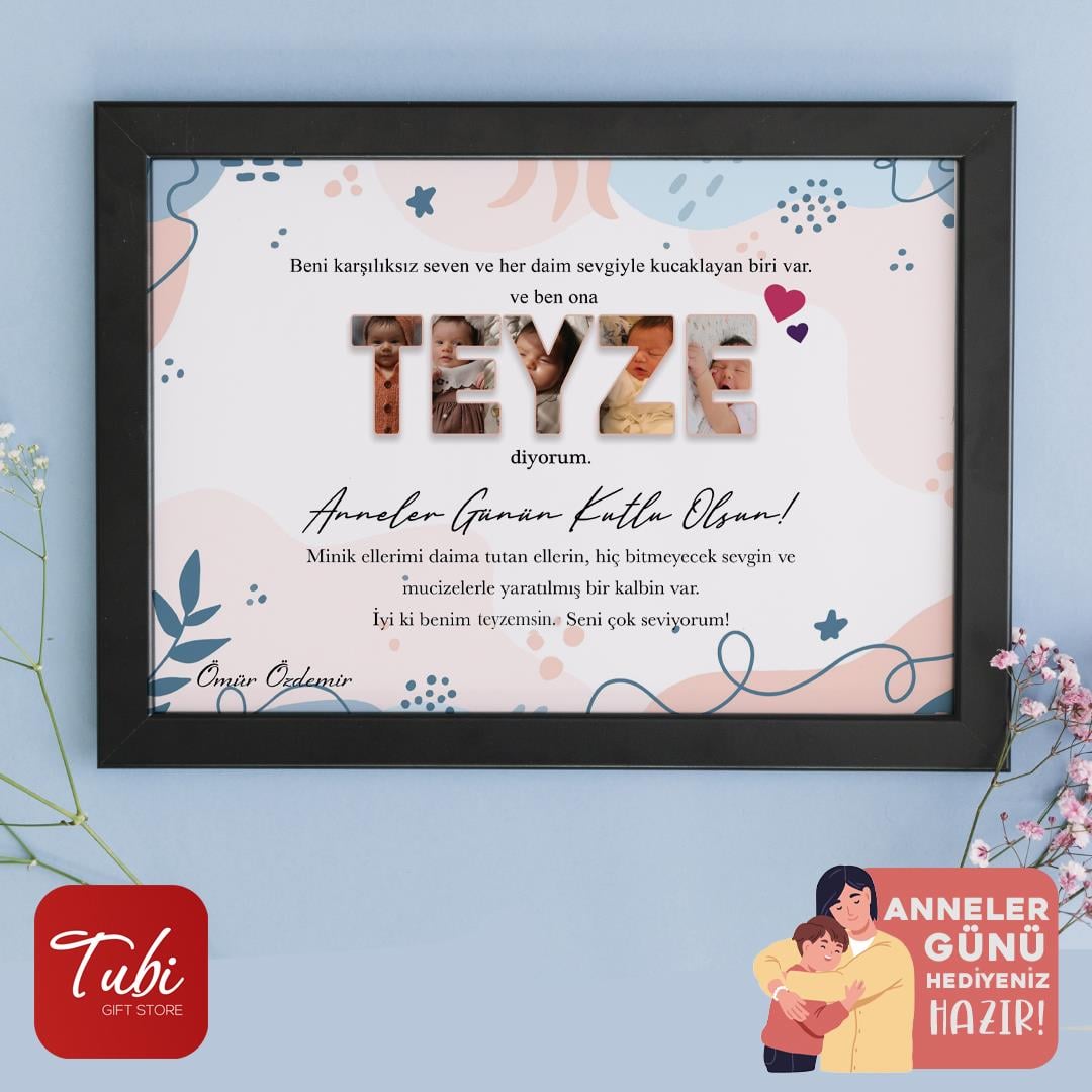 Teyze Yazılı Çerçeve