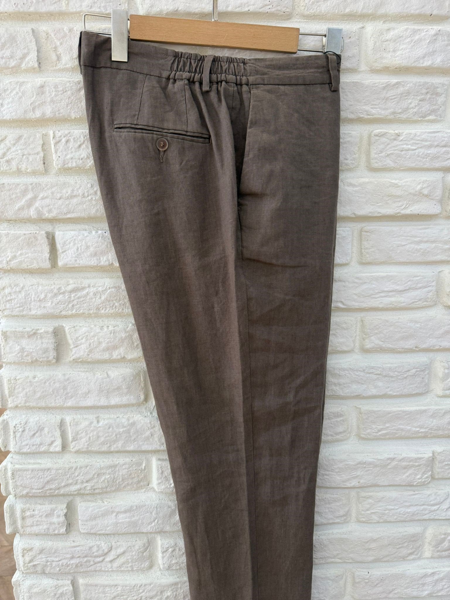 ACI KAHVE HAM KETEN JOGGER PANTOLON