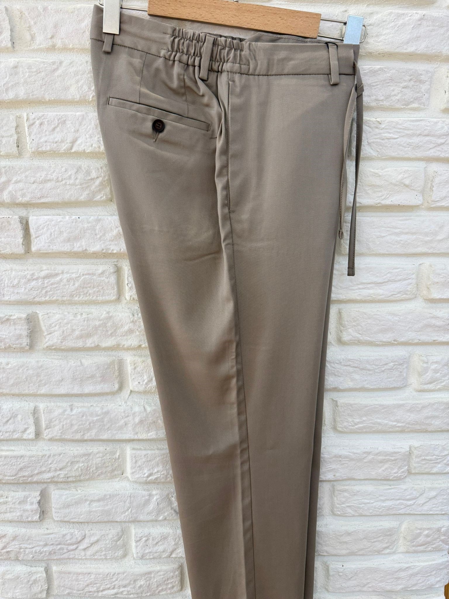 BEJ TENCEL JOGGER PANTOLON