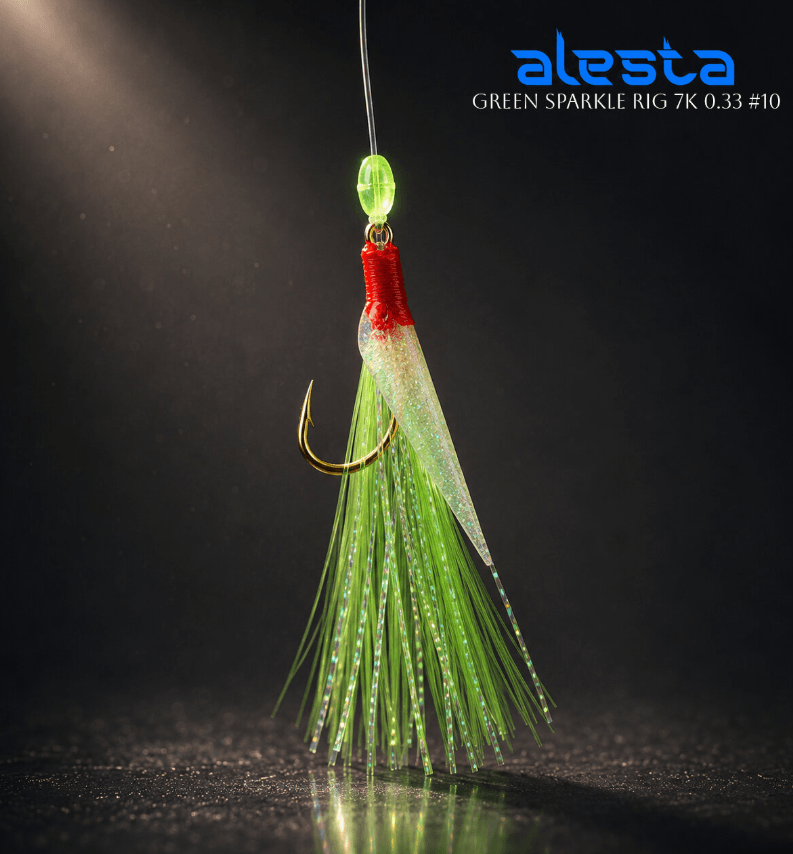 Hazır TakımlarAlesta Green Sparkle Rig X0244 Çapari  - 0.37MM NO:6