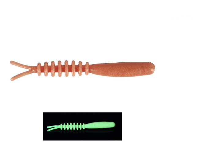 FUJIN Fujin Bio Meru 4.2cm Floating Sıvılı Kokulu LRF Silikonu - BROWN UV GREEN Silikon Yemler