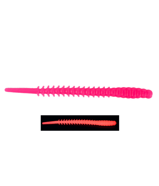FUJIN Fujin Bio Worm 6cm Floating Sıvılı Kokulu LRF Silikonu - RED UV Silikon Yemler