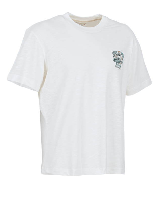 FUJIN Fujin S26 Hawaii T-Shirt Ecru Balıkçı Giyim