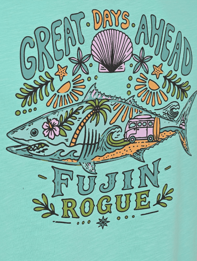 FUJIN Fujin S26 Hawaii T-Shirt Mint  Balıkçı Giyim