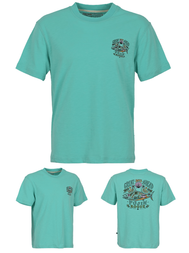 FUJIN Fujin S26 Hawaii T-Shirt Mint  Balıkçı Giyim