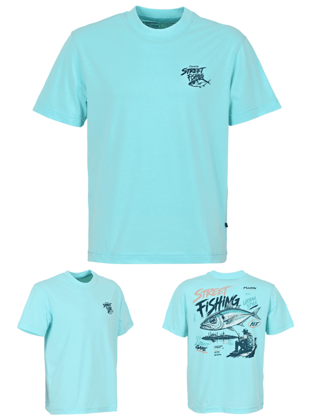 FUJIN Fujin S26 Street Fishing T-Shirt Turquoise Balıkçı Giyim