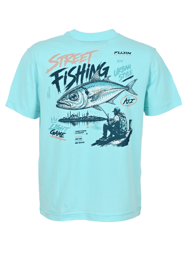 FUJIN Fujin S26 Street Fishing T-Shirt Turquoise Balıkçı Giyim