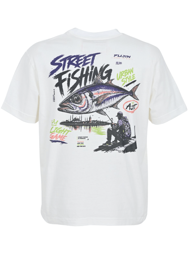 FUJIN Fujin S26 Street Fishing T-Shirt Ecru  Balıkçı Giyim