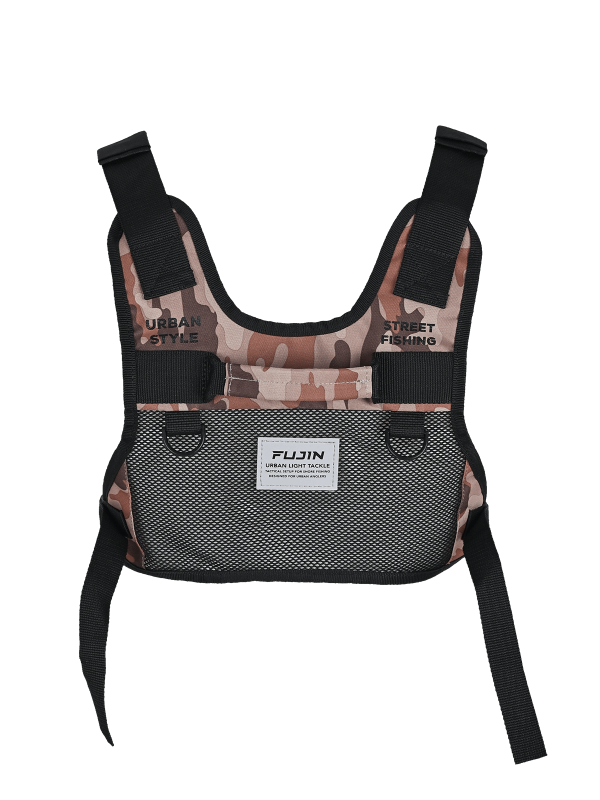 FUJIN Fujin Tactical Vest Brown Camo Balıkçı Çantası Çanta ve Kutular
