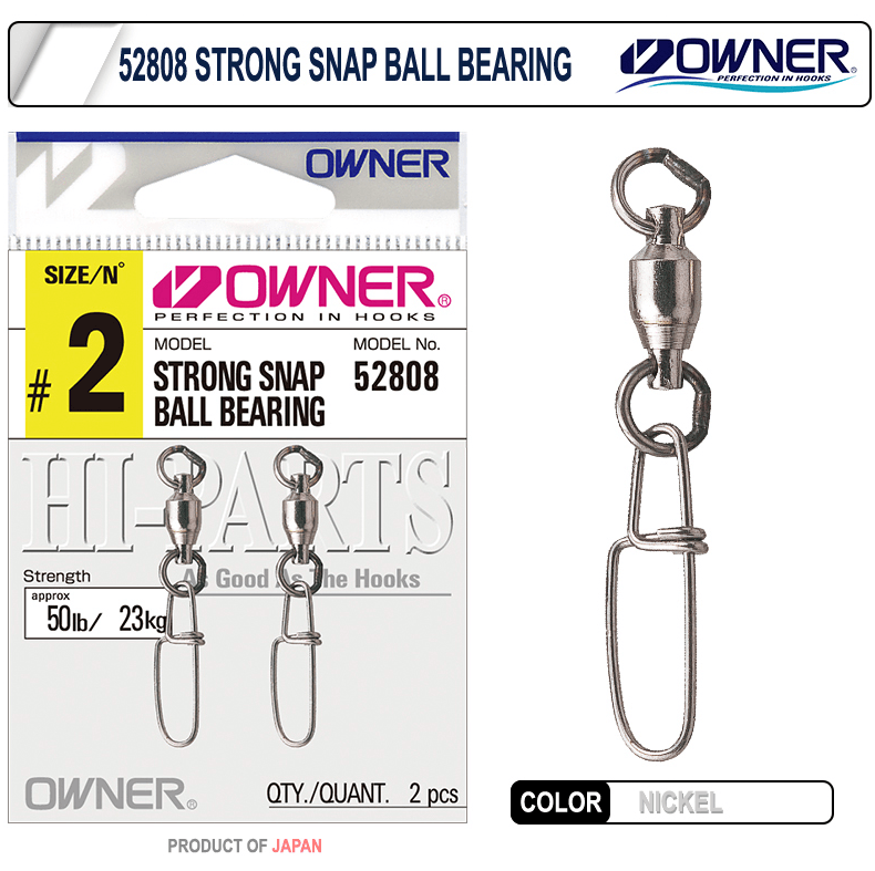 Klips & Fırföndü Owner 52808 Strong Snap Ball Bearing Rapala Klipsi - 2