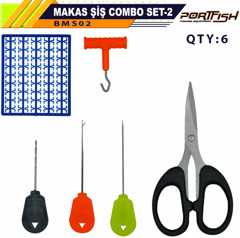 Makas ve PenselerPortfish Makas Şiş Combo Set-2