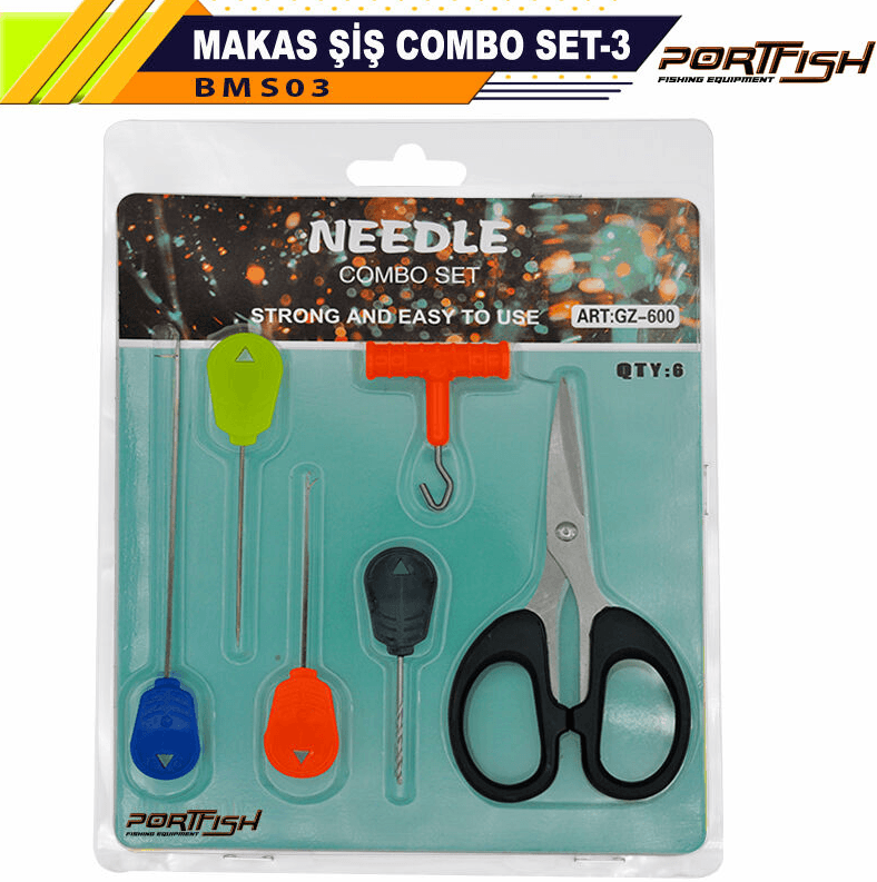 Makas ve PenselerPortfish Makas Şiş Combo Set-3