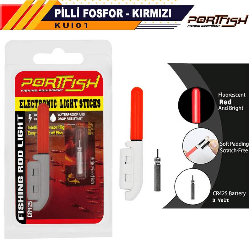 FosforPortfish Pilli Fosfor Kırmızı