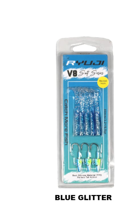 Silikon YemlerRyuji V8 8cm 5.5gr Silikon Yem