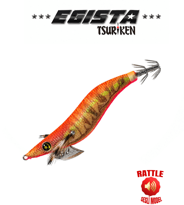 TSURIKEN Tsuriken Egista Rattle Shallow 3.0 15gr Kalamar Zokası Kalamar Zokaları