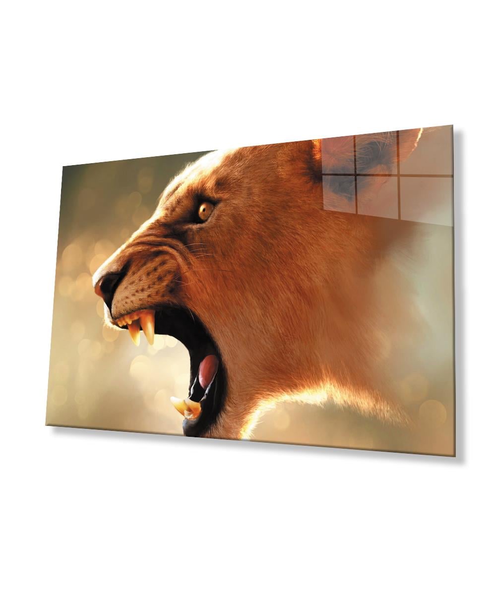 Aslan Cam Tablo  4mm Dayanıklı Temperli Cam