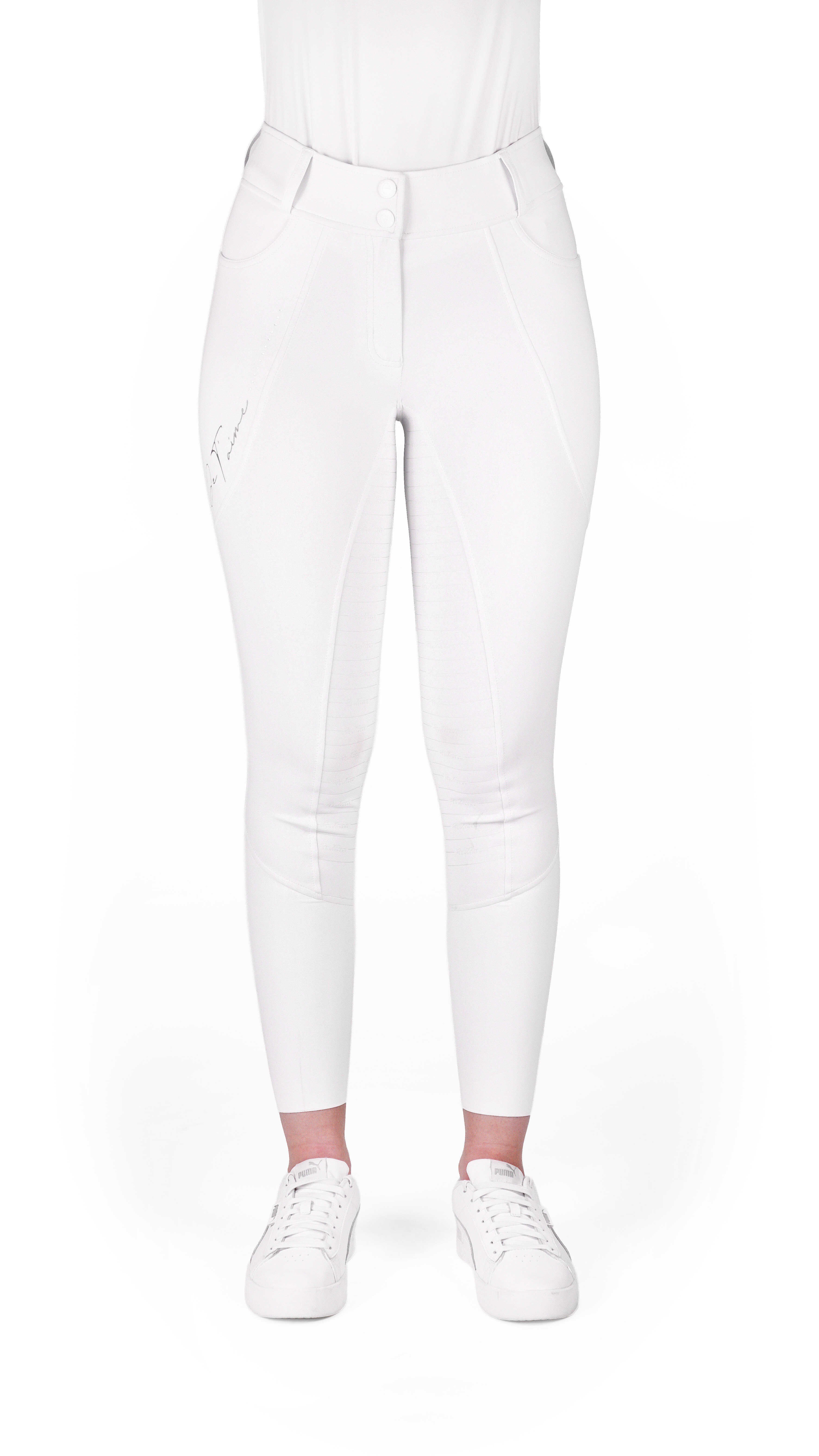 Equitheme Elsa Binici Yarışma Pantalonu - Beyaz