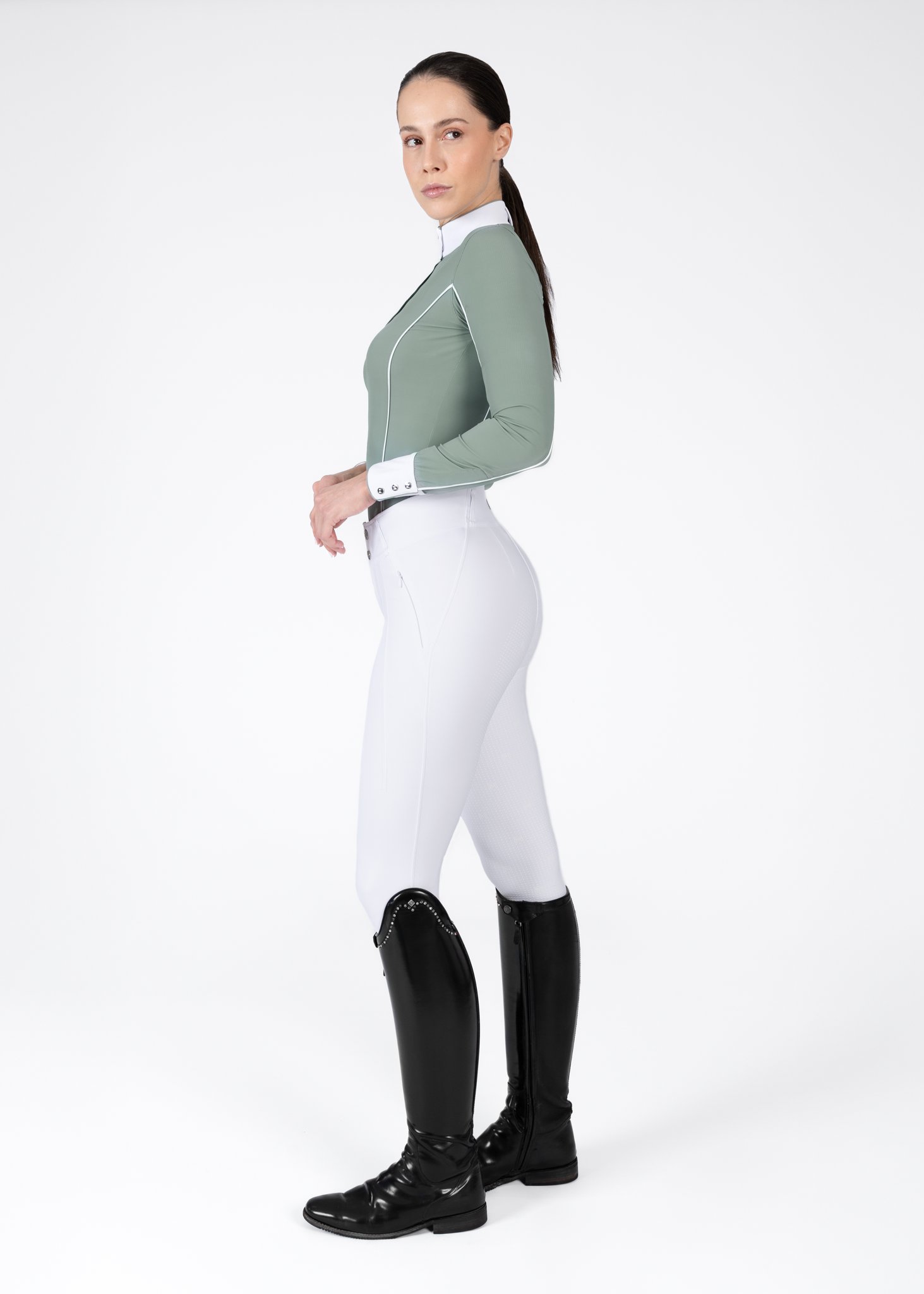 Nova Uzun Kollu Yarışma Bluzu (Mint)