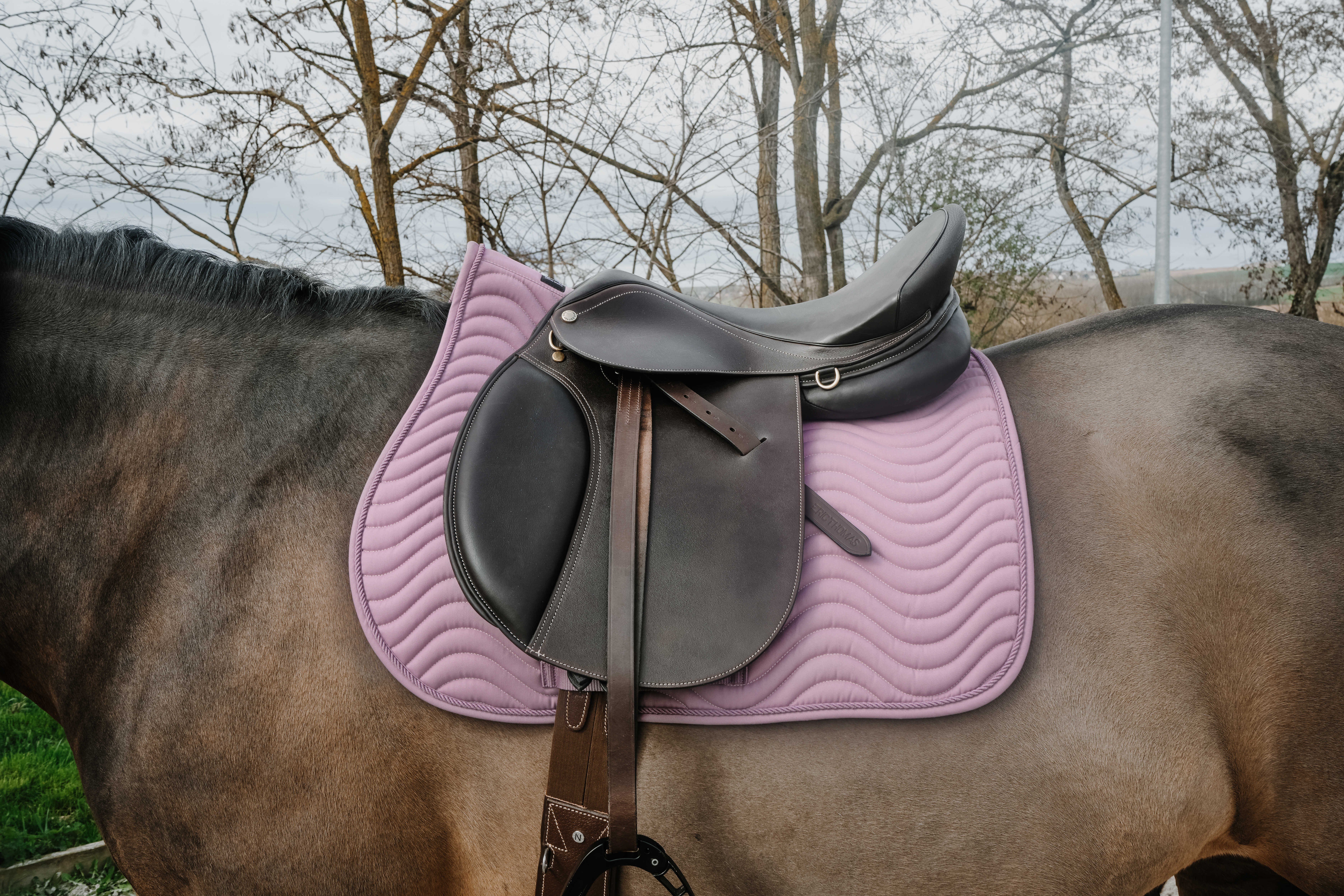 RIDING WORLD Wave Çok Amaçlı Eyer Altlığı -Gül Kurusu (Pony Boyu)