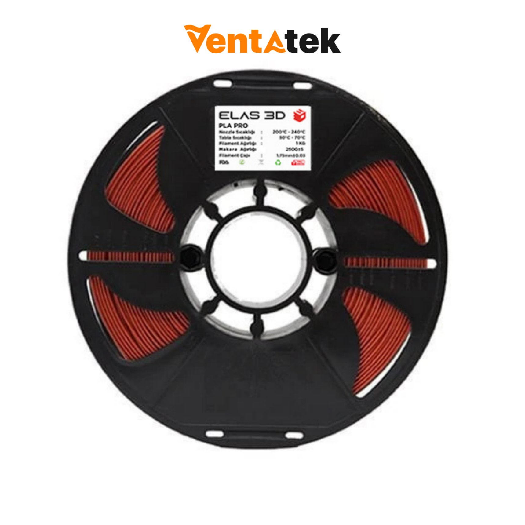 Elas 3D Bakır PLA Pro Filament - 1.75mm - 1 Kg