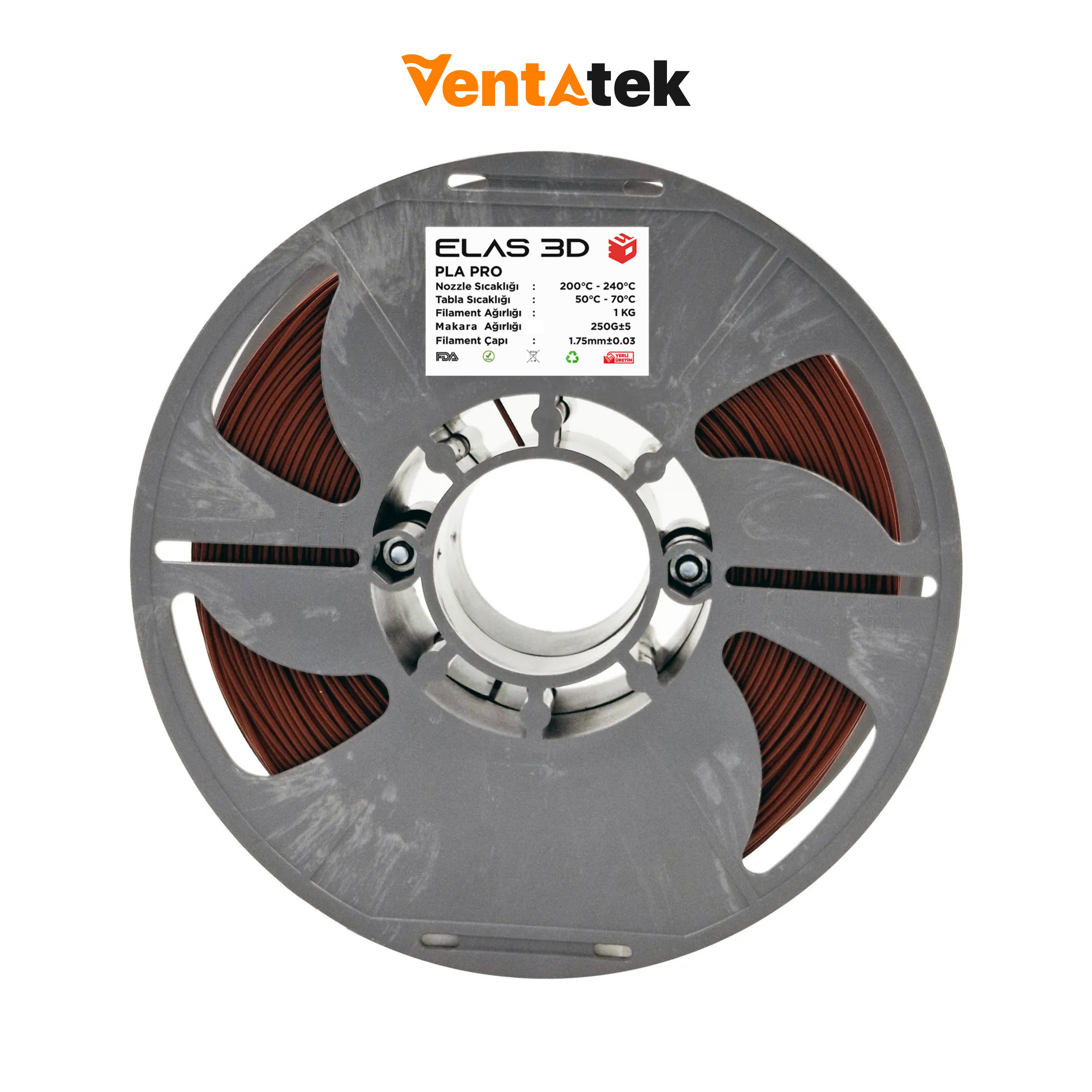 Elas 3D Kiremit PLA Pro Filament - 1.75mm - 1 Kg