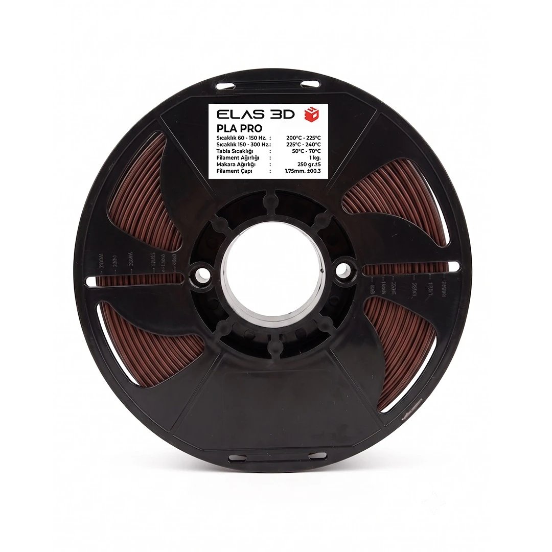 Elas 3D Koyu Kahverengi PLA Pro Filament - 1.75mm - 1 Kg