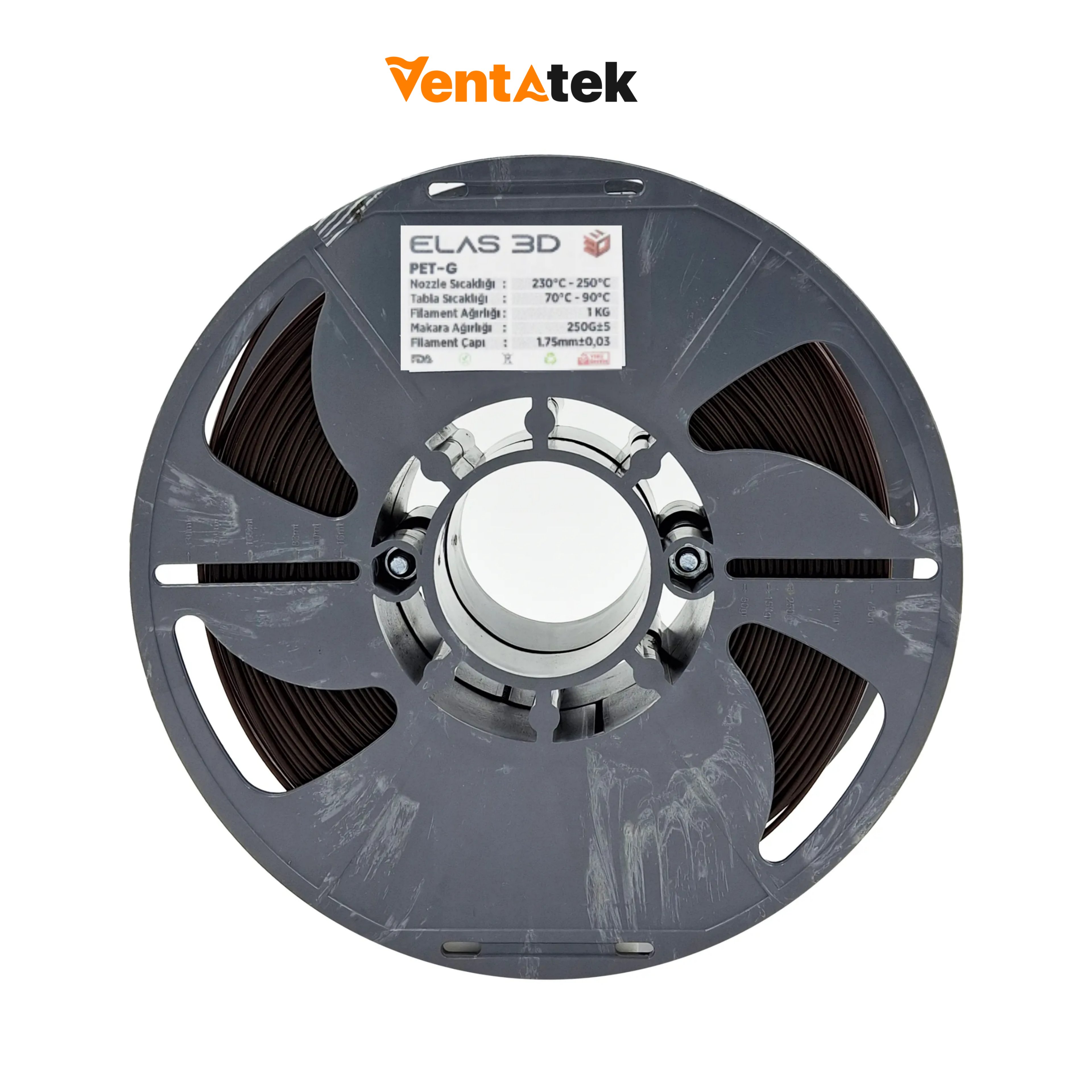 Elas 3D Vişne Çürüğü PETG Filament - 1.75mm - 1 Kg