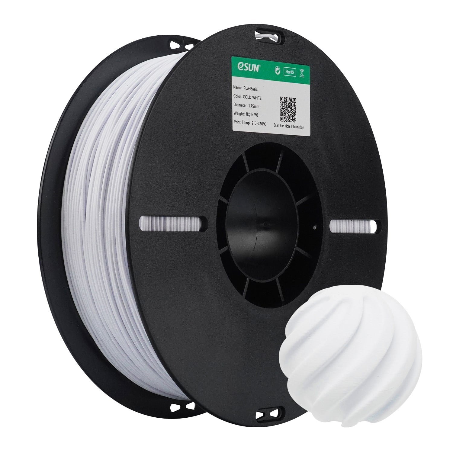 Esun PLA Basic Soğuk Beyaz Filament 1.75mm 1 Kg