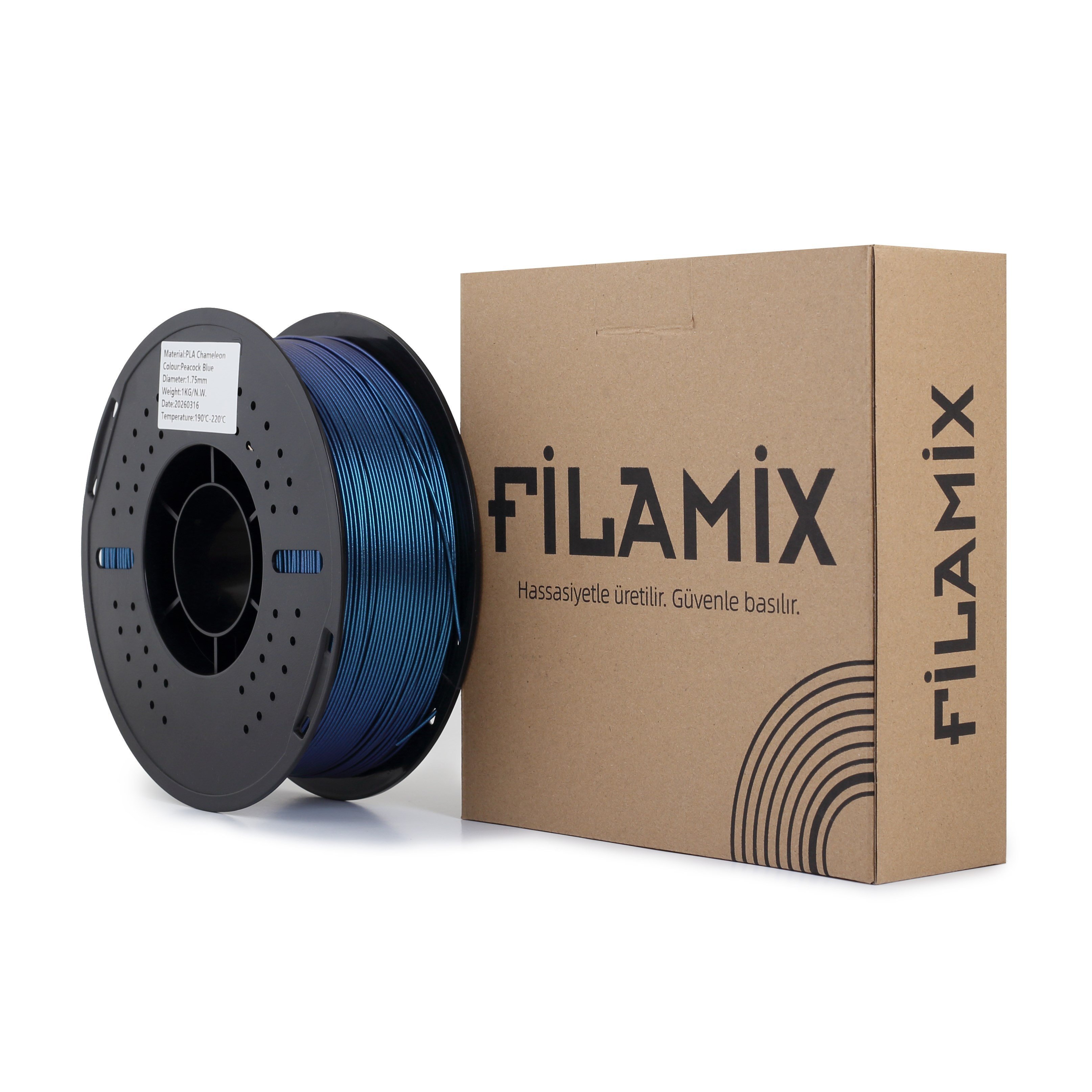 Filamix PLA Chameleon Peacock Blue Filament 1.75mm 1 Kg