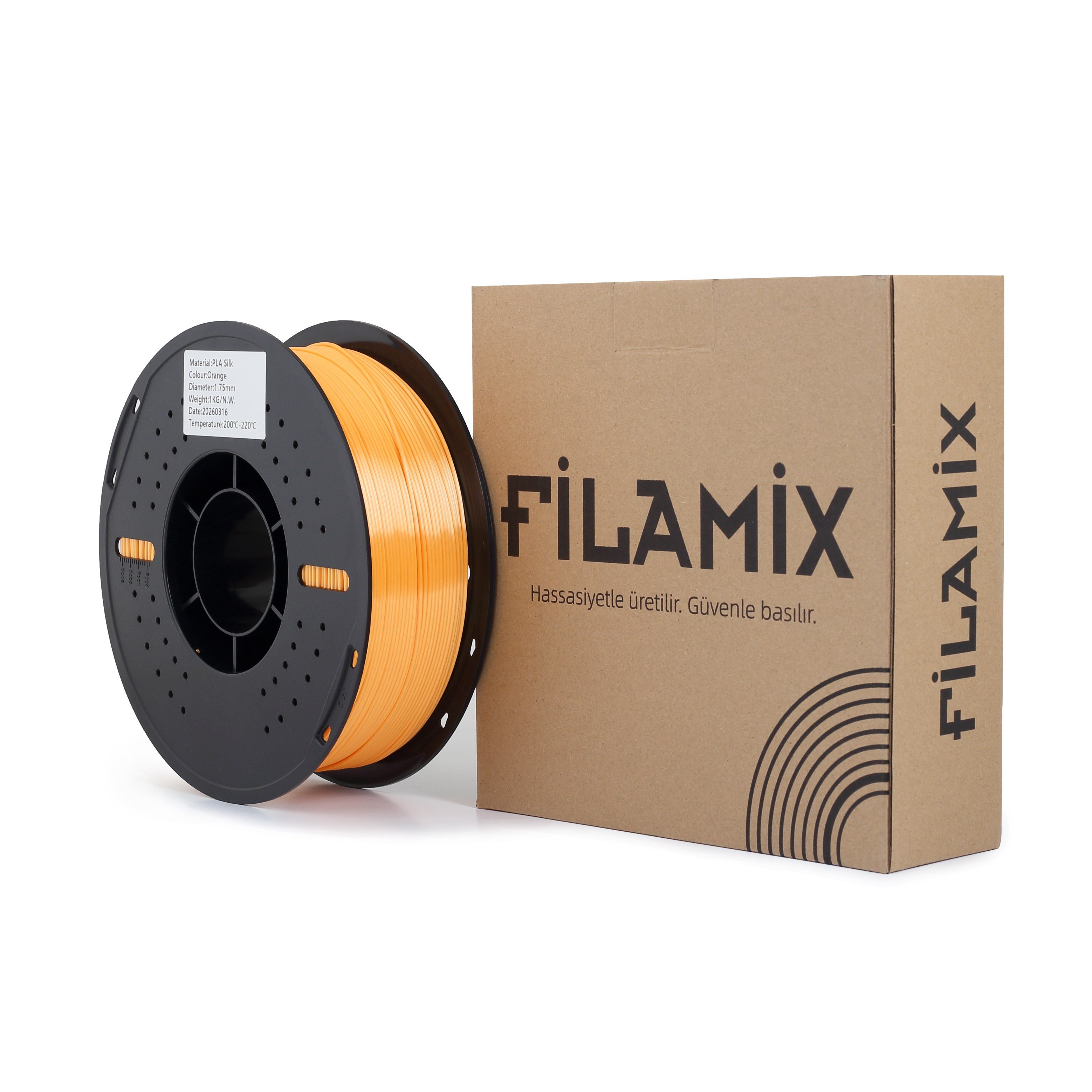 Filamix Silk PLA Turuncu Filament 1.75mm 1 Kg