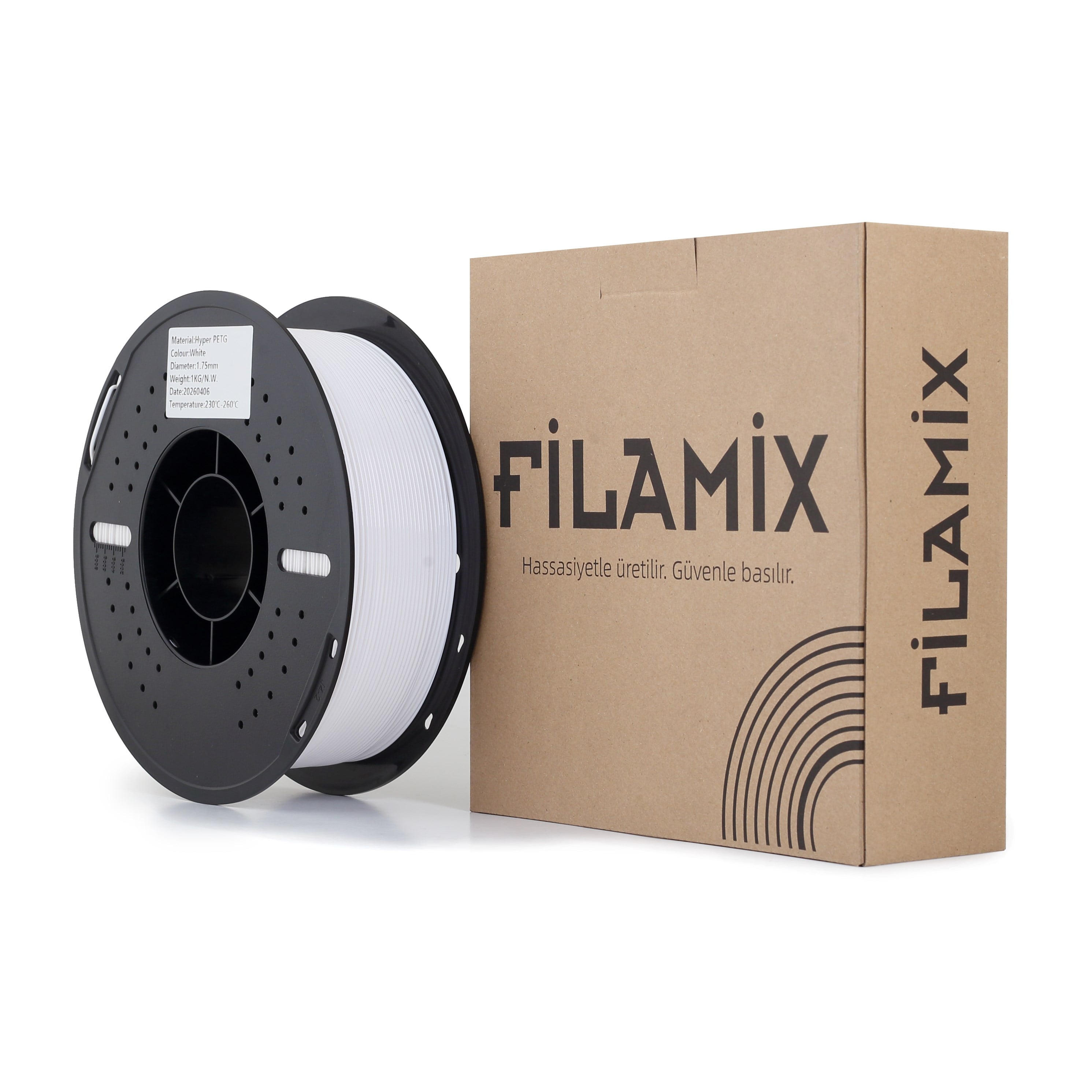 Filamix Hyper PETG Beyaz Filament 1.75mm 1 Kg