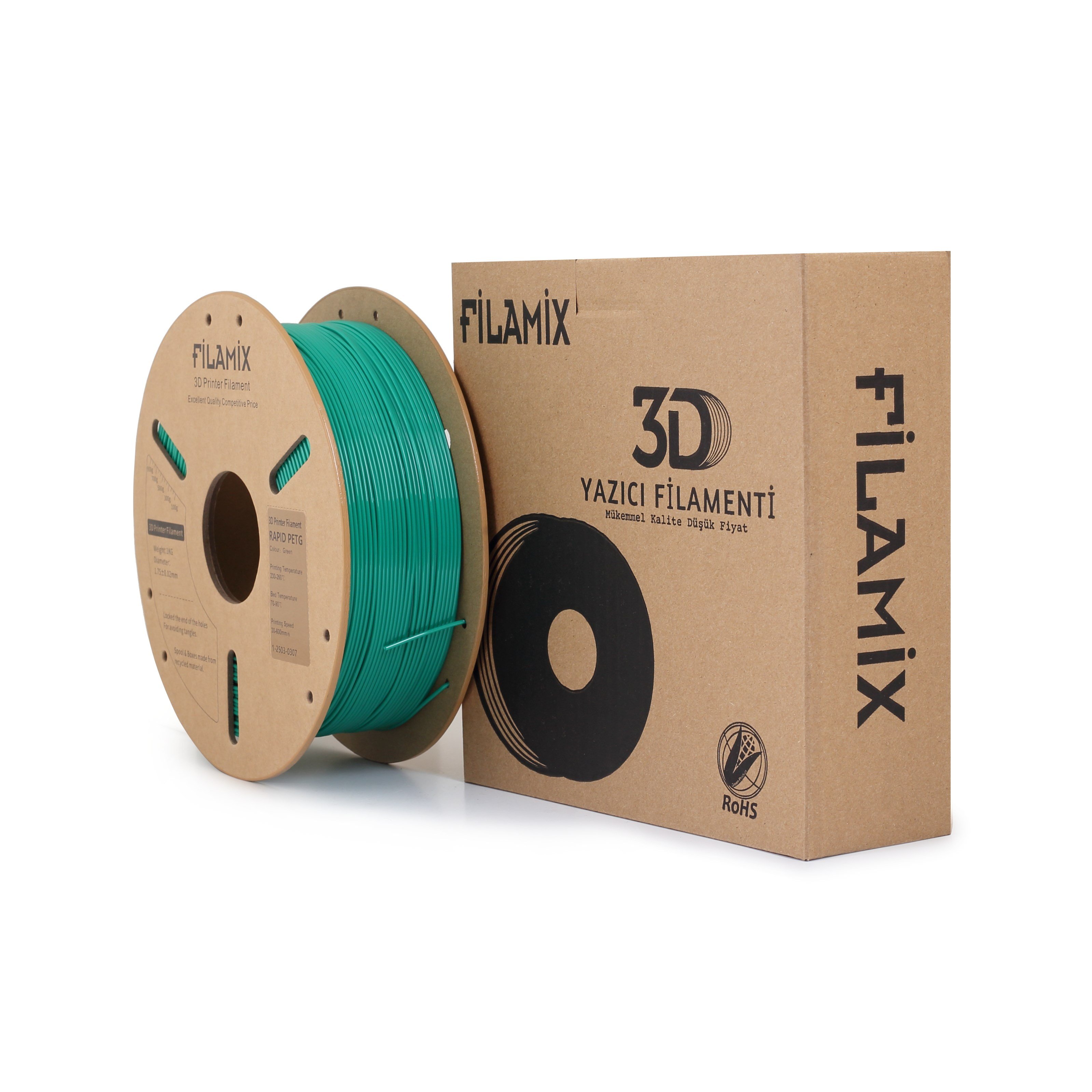 Filamix Hyper PETG Yeşil Filament 1.75mm 1 Kg