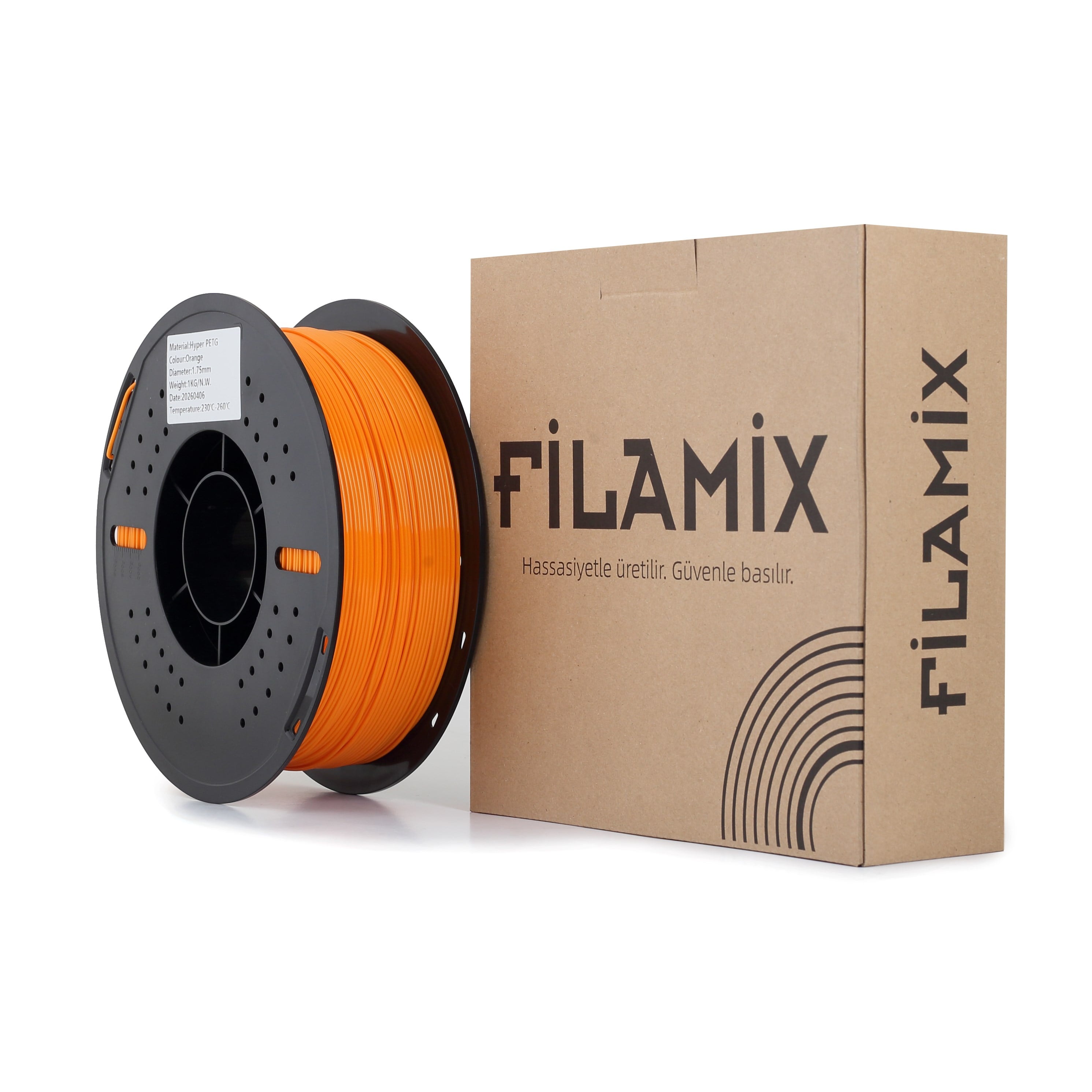 Filamix Hyper PETG Turuncu Filament 1.75mm 1 Kg