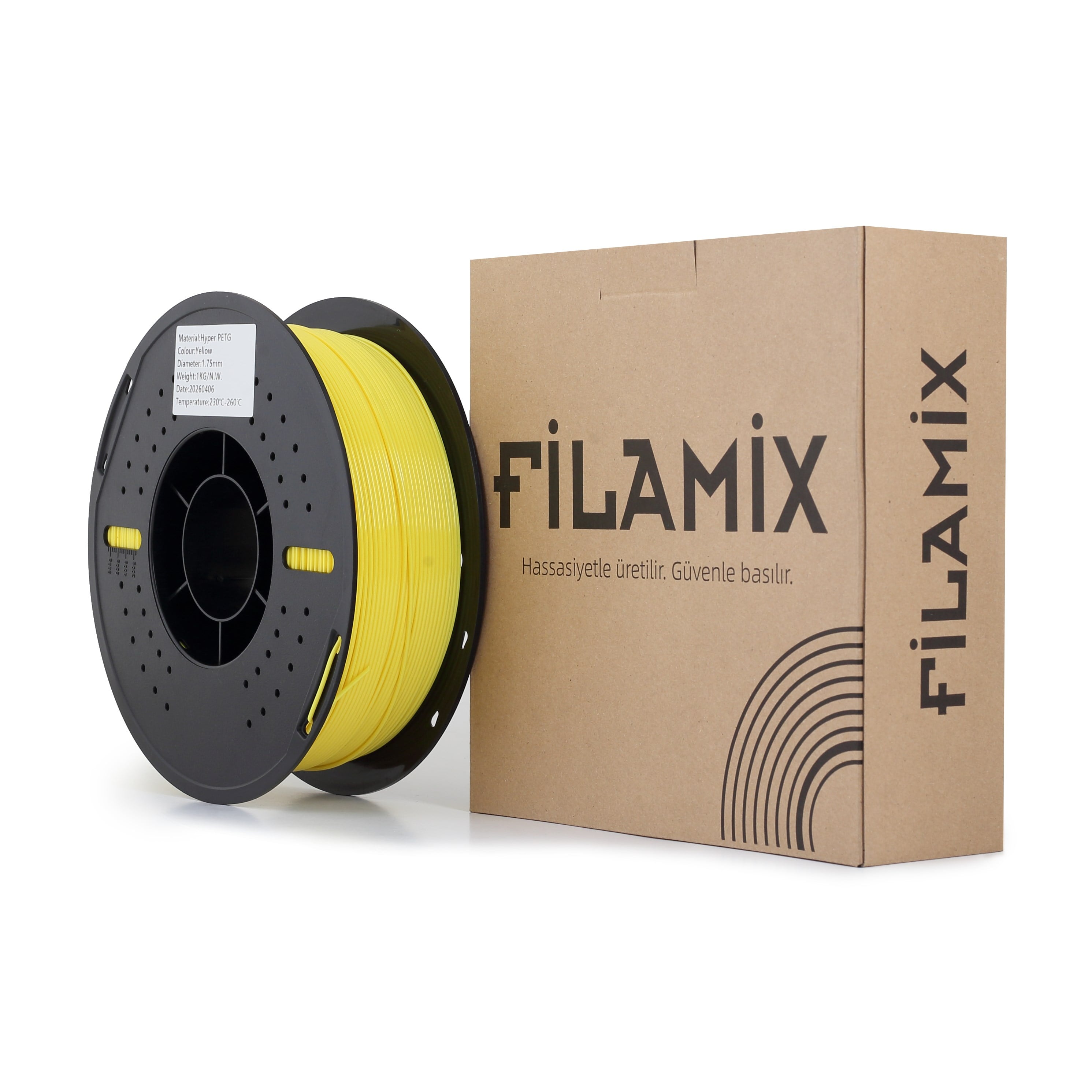 Filamix Hyper PETG Sarı Filament 1.75mm 1 Kg