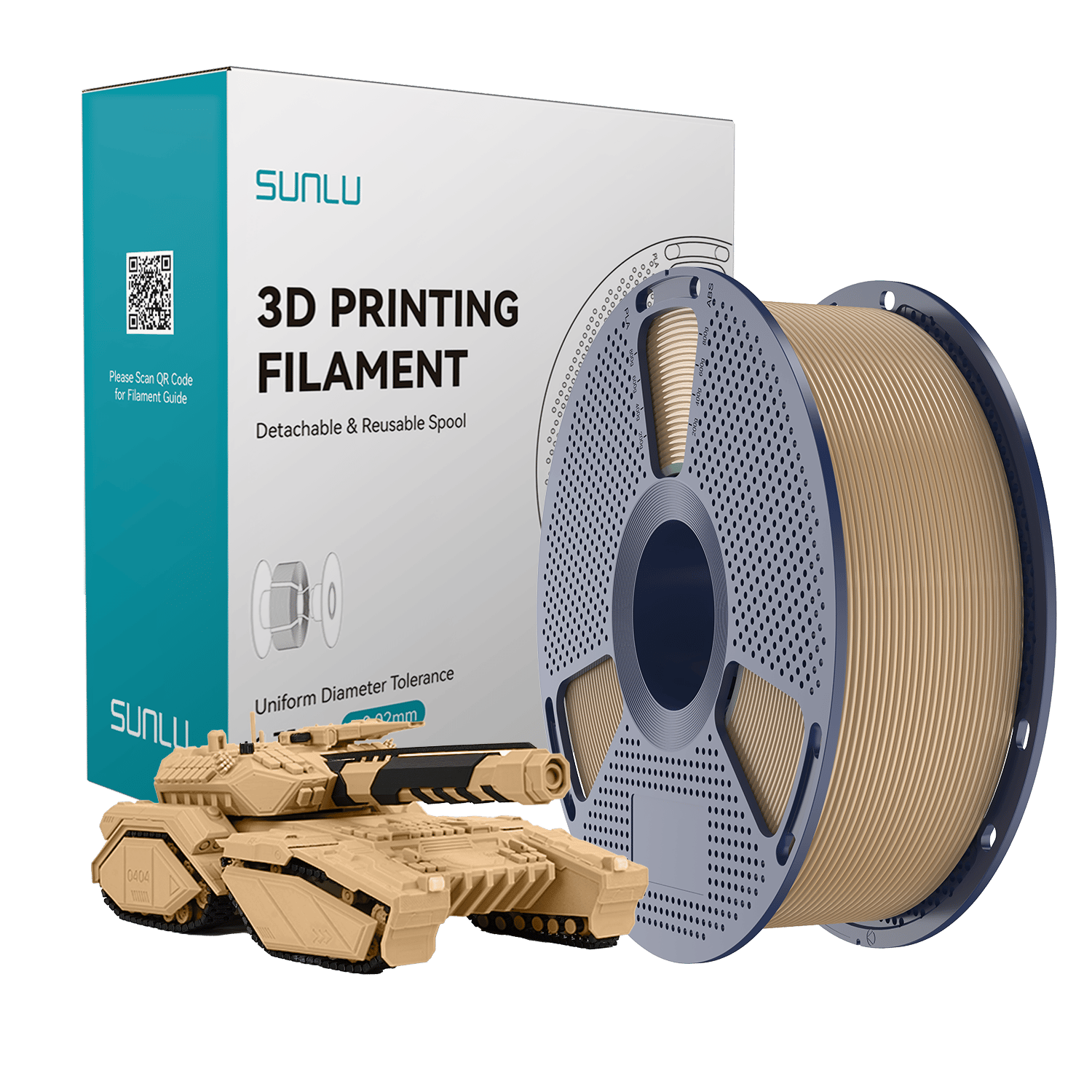 Sunlu Meşe PLA Filament - 1.75mm - 1 Kg