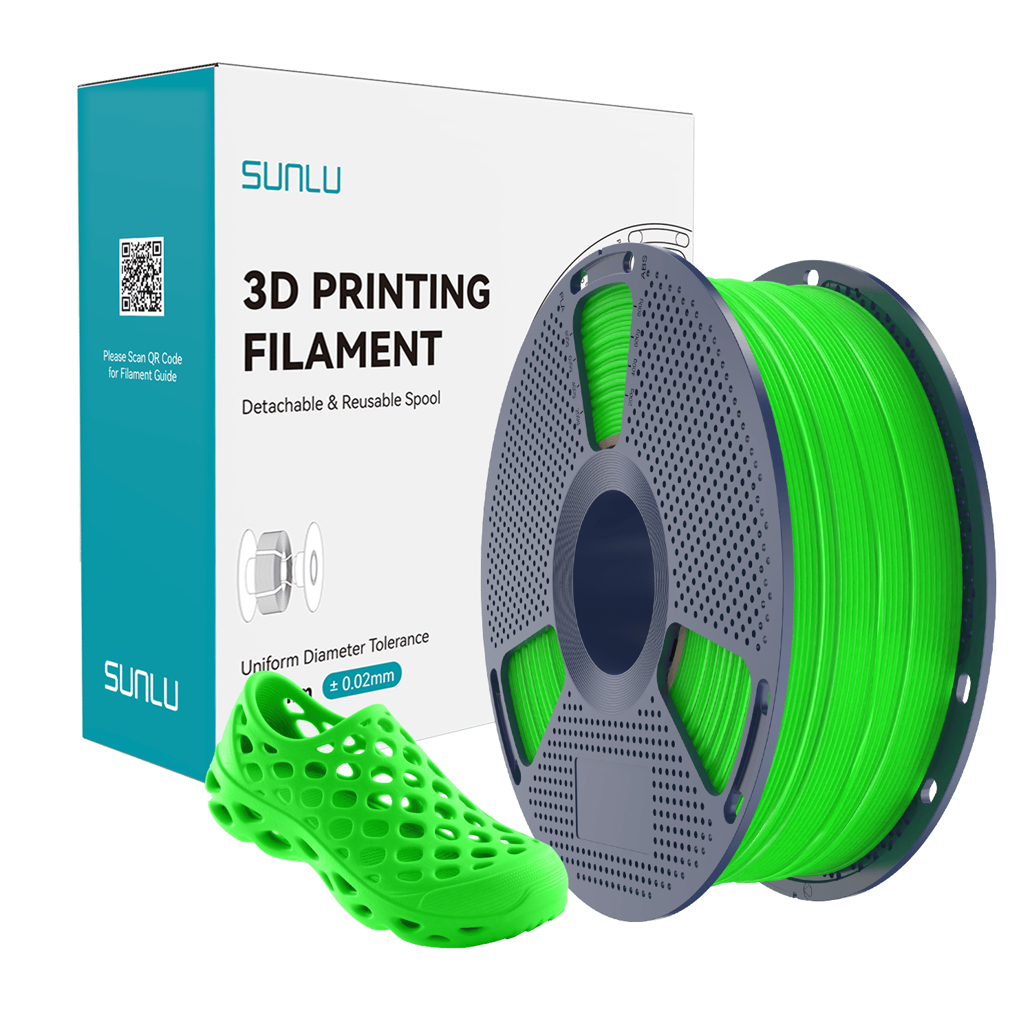 Sunlu Yeşil TPU 95A Esnek Filament - 1.75mm - 1 Kg
