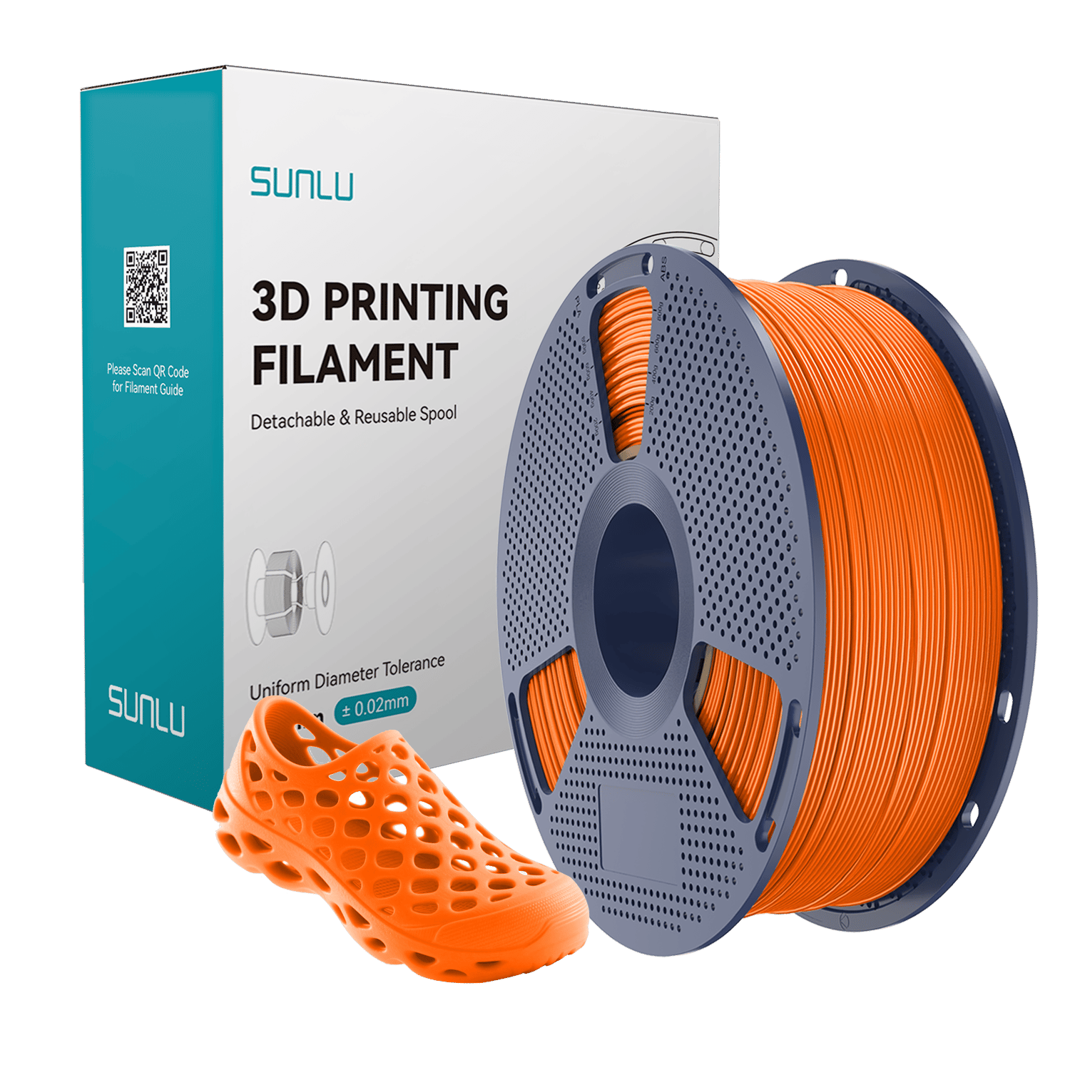 Sunlu Turuncu TPU 95A Esnek Filament - 1.75mm - 1 Kg