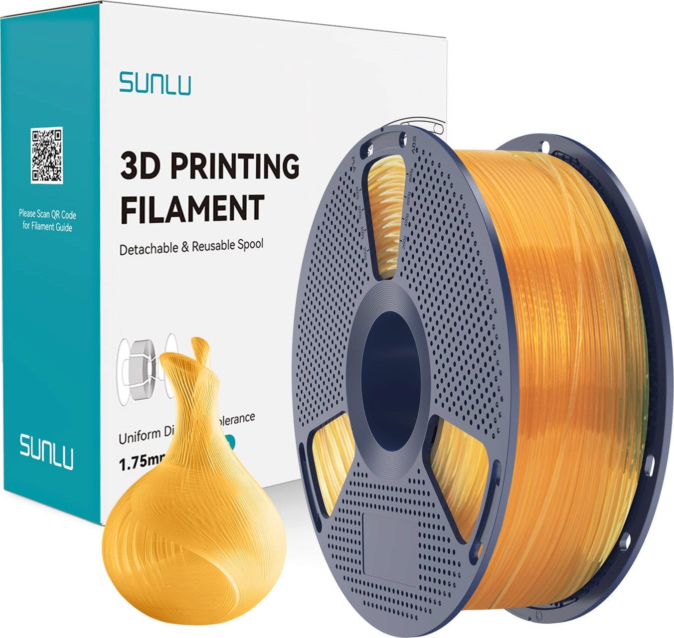 Sunlu Şeffaf Portakal Suyu PLA Filament - 1.75mm - 1 Kg