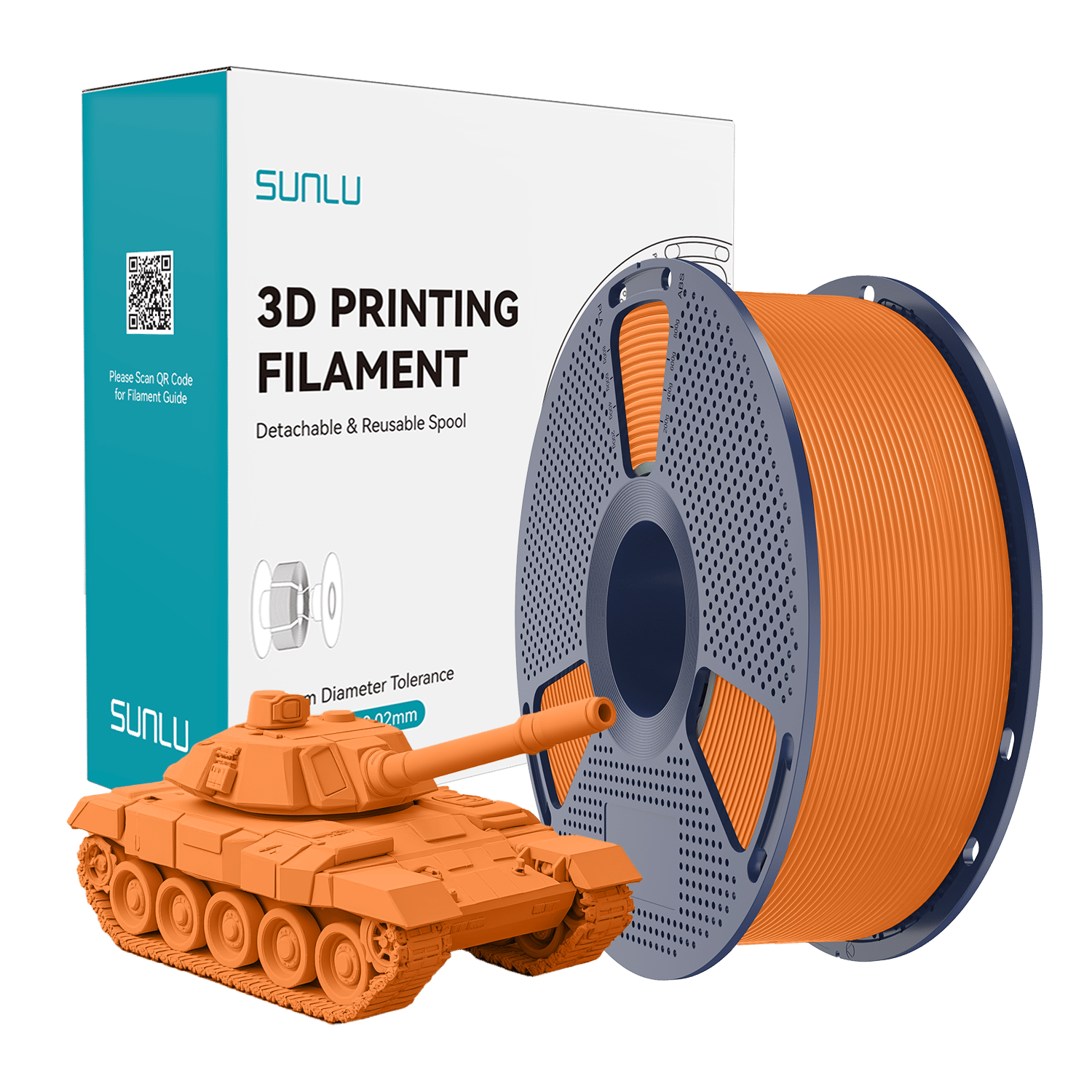 Sunlu Turuncu High Speed PLA+ Filament - 1.75mm - 1 Kg