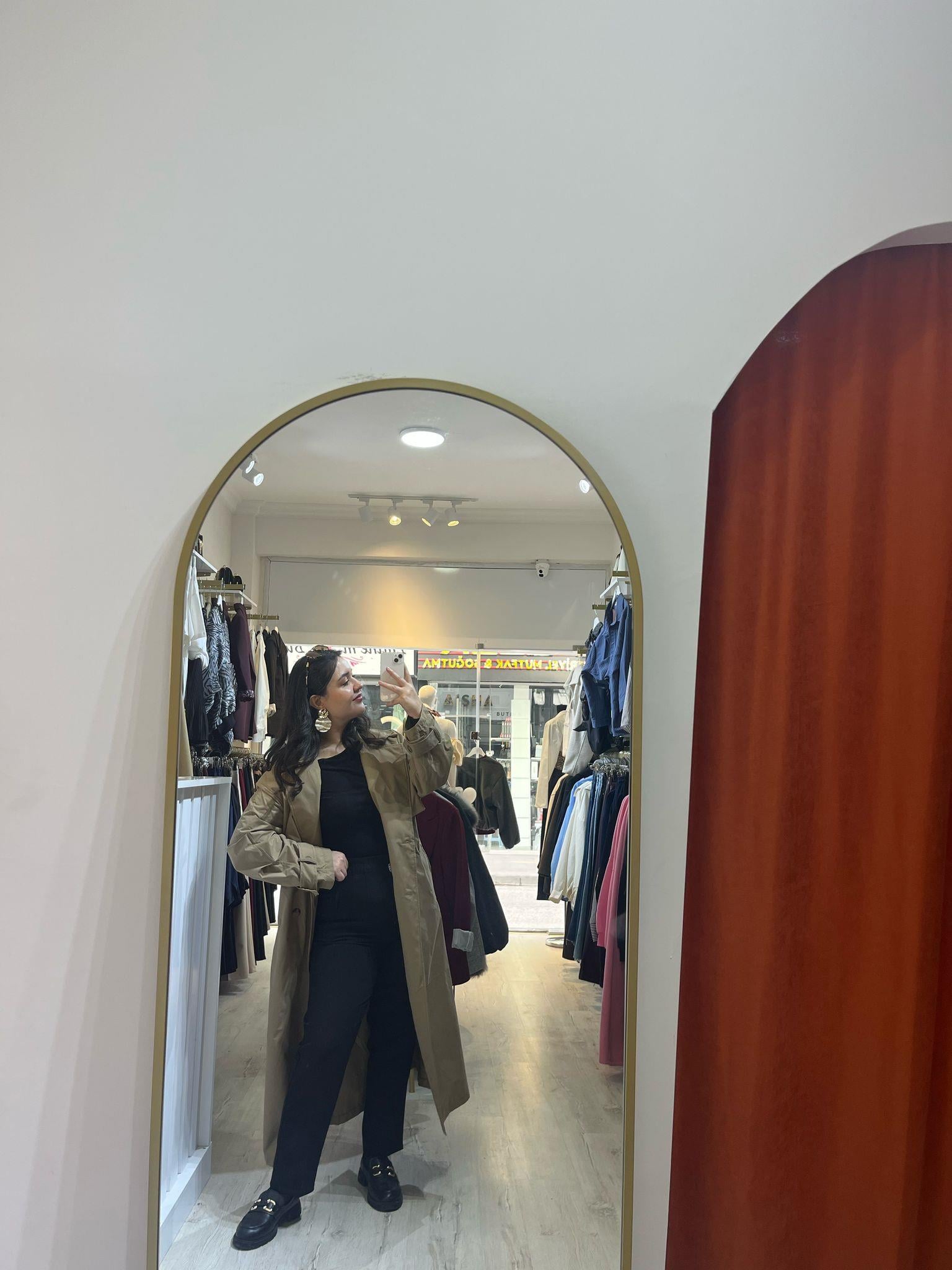 Kahverengi Oversize Trençkot