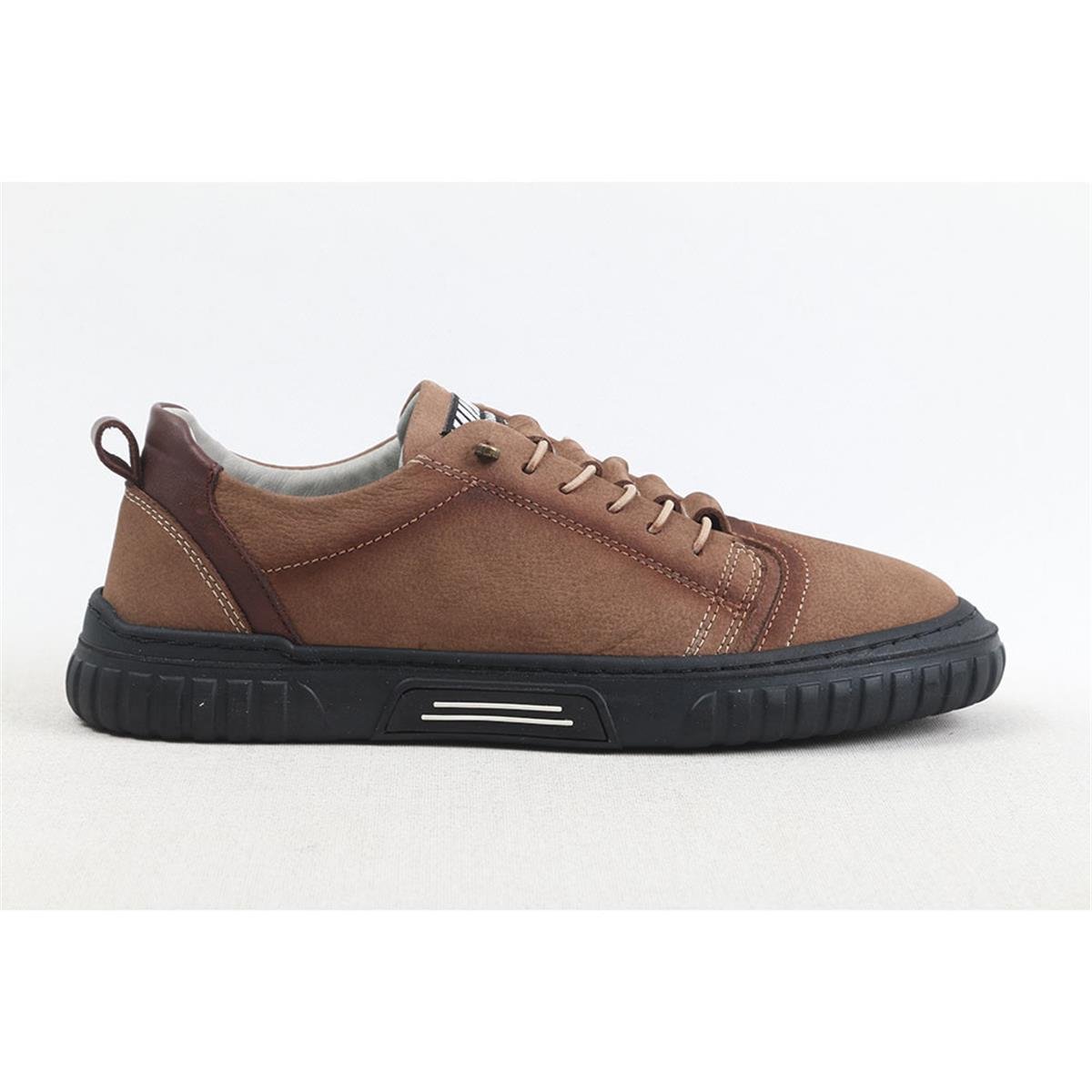 ULUS 012 KUM NUBUK KAUÇUK SNEAKER SPOR AYAKKABI