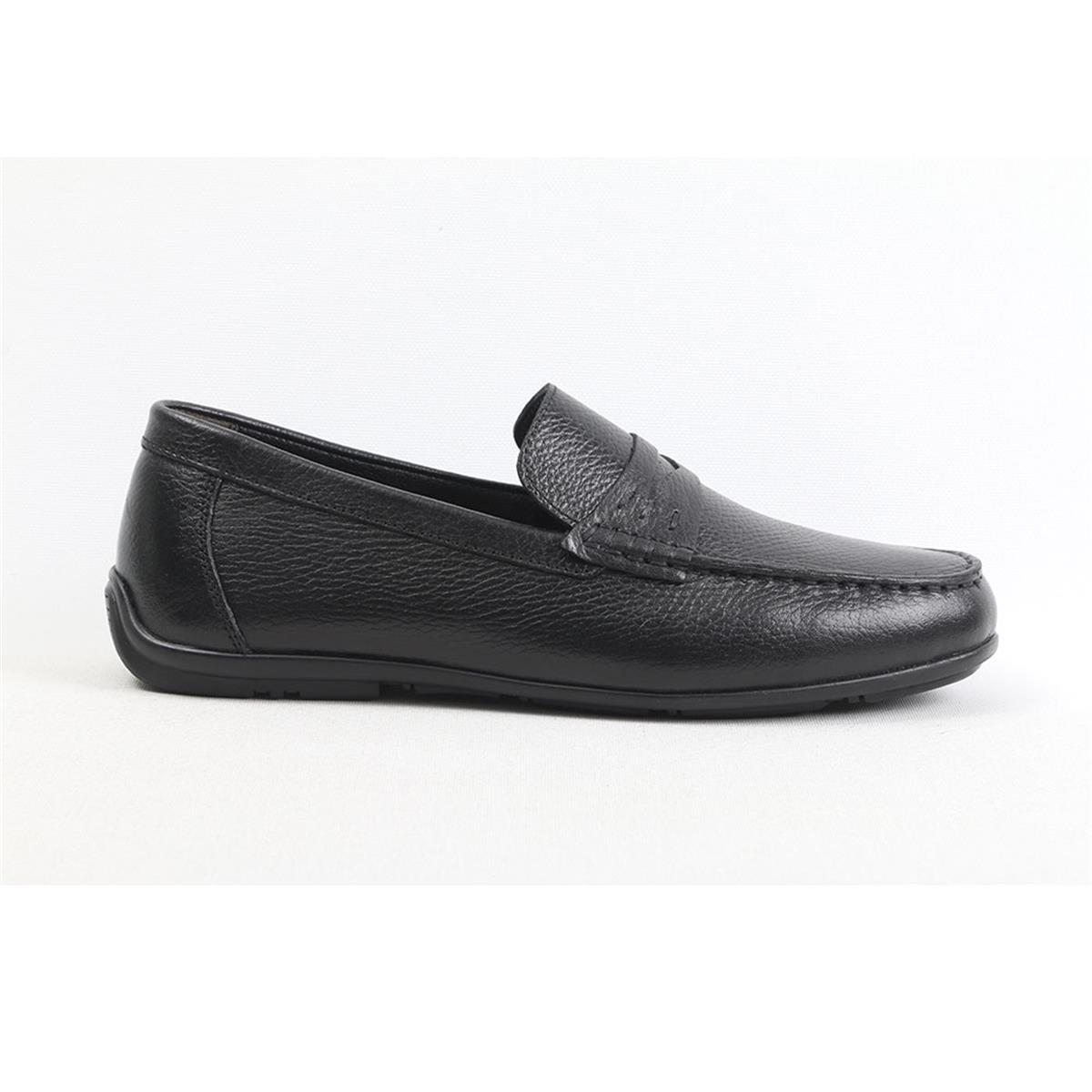 ULUS 077 KUŞAKLI SİYAH FLOTTER LOAFER AYAKKABI